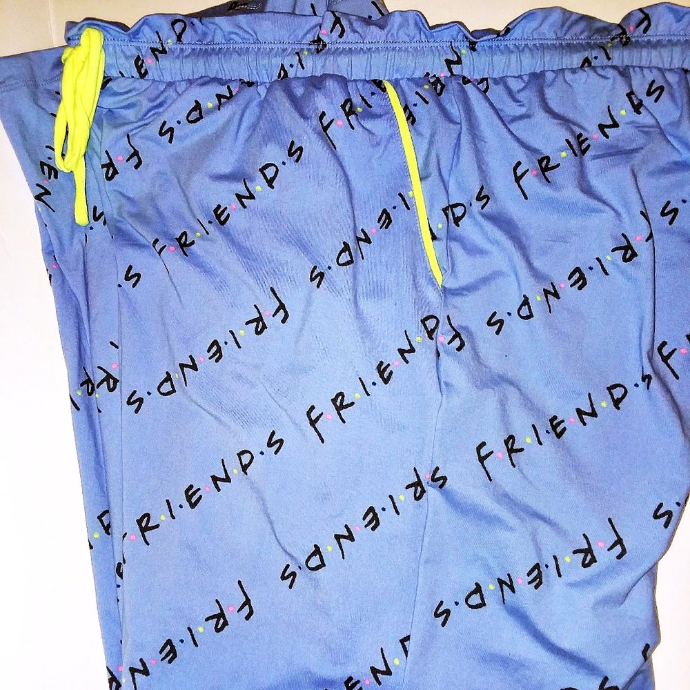 F.R.I.E.N.D.S Women's Sleep Pants Light Blue Sz XL